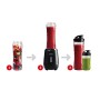 Imetec Personal e Sport Blender PB 100 Mini Frullatore con 2 Bottiglie Take-Away in Tritan e 4 Lame in Acciaio Inox, 46 Decibel,