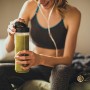 Imetec Personal e Sport Blender PB 100 Mini Frullatore con 2 Bottiglie Take-Away in Tritan e 4 Lame in Acciaio Inox, 46 Decibel,
