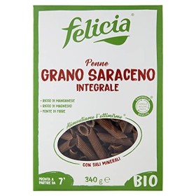 Felicia Penne Rigate Pasta di Grano Saraceno - 340 gr, Senza glutine