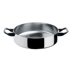 Alessi 90102/28 T La Cintura di Orione Casseruola Bassa a Due Manici, Trilamina, Acciaio