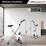 Ultrasport Unisex F-Bike Bicicletta di Esercizi, Peso Massimo 100 kg, Display LCD, Livelli di Resistenza Regolabili, con Sensori