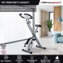 Ultrasport Unisex F-Bike Bicicletta di Esercizi, Peso Massimo 100 kg, Display LCD, Livelli di Resistenza Regolabili, con Sensori