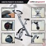 Ultrasport Unisex F-Bike Bicicletta di Esercizi, Peso Massimo 100 kg, Display LCD, Livelli di Resistenza Regolabili, con Sensori