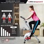 Ultrasport Unisex F-Bike Bicicletta di Esercizi, Peso Massimo 100 kg, Display LCD, Livelli di Resistenza Regolabili, con Sensori