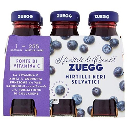 Zuegg i Frutteti di Oswald Succo di Mirtillo, Confezione da 6 x 125ml