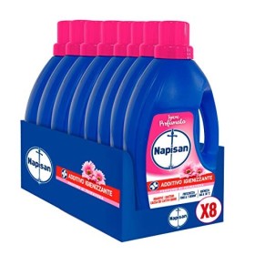 Napisan Additivo Igienizzante Lavatrice, Additivo Igienizzante Liquido Per Bucato, Profumo Di Primavera, 9.6 Litri, 8 Confezioni
