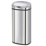 KITCHEN MOVE - Bidone dei rifiuti automatico, Acciaio Inox, cromo, 80 Litres , 41x29x86 cm