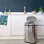 KITCHEN MOVE - Bidone dei rifiuti automatico, Acciaio Inox, cromo, 80 Litres , 41x29x86 cm