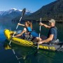 Intex 68307NP, Canotto Explorer K2 con Remi Alluminio, 2 Persone, Nero/Giallo, 312 x 91 x 51 cm, portata massima 160 kg, modelli