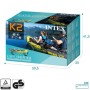 Intex 68307NP, Canotto Explorer K2 con Remi Alluminio, 2 Persone, Nero/Giallo, 312 x 91 x 51 cm, portata massima 160 kg, modelli
