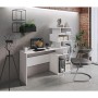 Dmora Scrivania Moderna con Libreria Nella Parte Destra Colore Bianco