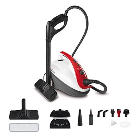 Polti Vaporetto Smart 30_R, Pulitore a Vapore 3 bar, uccide ed elimina il 99,99%* di virus, germi e batteri, Vano Porta Accessor