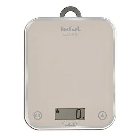 Tefal BC5004 Optiss Glass Bilancia da Cucina Elettronica Silver, elettrica, argento, plastica
