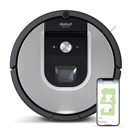 iRobot Roomba 971, Robot aspirapolvere WiFi, Power-Lifting, Dirt Detect, Adatto per peli di Animali Domestici, Tecnologia Imprin