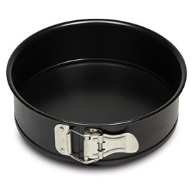 Guardini Gardenia, Tortiera apribile 1 fondo 15,5 x 4,5 cm, Acciaio con rivestimento antiaderente, Colore nero