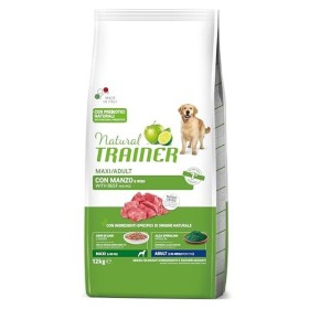 Natural Trainer - Cibo per cani adulti di grande taglia, Alimento Secco con Manzo e Riso, 12 kg