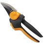 Fiskars Forbici bypass con impugnatura rotante, PowerGear X, Acciaio antiaderente, 22 cm, Nero/Arancione, PX94, 1023628