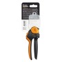 Fiskars Forbici bypass con impugnatura rotante, PowerGear X, Acciaio antiaderente, 22 cm, Nero/Arancione, PX94, 1023628