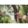 Fiskars Forbici bypass con impugnatura rotante, PowerGear X, Acciaio antiaderente, 22 cm, Nero/Arancione, PX94, 1023628