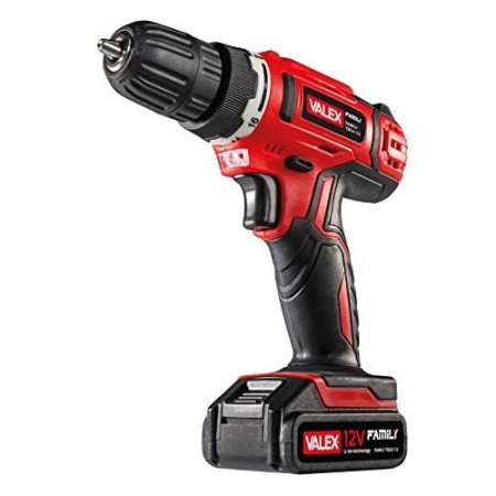Valex 1429400 Trapano Avvitatore A Batteria al Litio Family-Tech 112, 12 V, 3/8_pollice