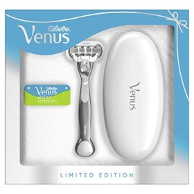 Gillette Venus Extra Smooth Platinum Set Rasoio + 2 Lamette + Custodia da Viaggio