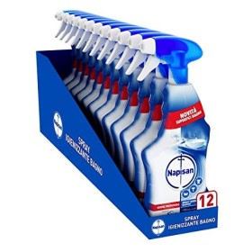 Napisan Spray Igienizzante Multisuperfici Bagno, Classico, Confezione da 12 Spray Igienizzanti, Spray da 750 ml