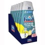 Finish Quantum +Igiene Gel Detersivo per Lavastoviglie Liquido con Potere di Napisan, Multiazione, Limone, 182 Lavaggi, 7 Confez