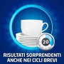 Finish Quantum +Igiene Gel Detersivo per Lavastoviglie Liquido con Potere di Napisan, Multiazione, Limone, 182 Lavaggi, 7 Confez