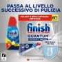 Finish Quantum +Igiene Gel Detersivo per Lavastoviglie Liquido con Potere di Napisan, Multiazione, Limone, 182 Lavaggi, 7 Confez
