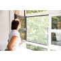 Schellenberg 50324 Zanzariera finestra 150 x 300 cm, zanzariere per grandi finestre, montaggio facile senza forare, accorciabile