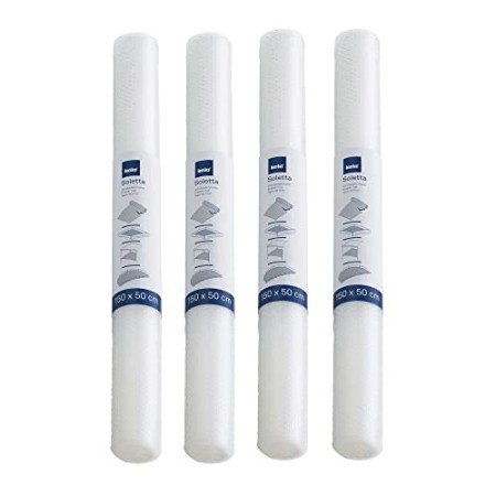 kela 390166 Set di tappetini Antiscivolo, 4 Pezzi, Ritagliabili, per cassetti e Ripiani, 150 x 50 cm, Soletta, Trasparente