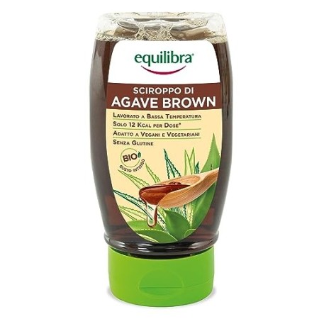Equilibra Sciroppo di Agave Brown Bio e Vegan - 350 g