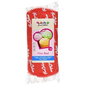 FunCakes Pasta di Zucchero Rosso Fuoco - 1000 gr