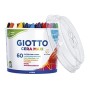 Giotto 519200 Barattolo Pastelli Formato Gigante per Pastelli a Cera, 11,5 mm, Confezione da 60