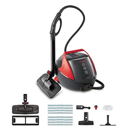 Polti Vaporetto PRO 85_Flexi, Pulitore a vapore 4,5 bar, Spazzola Vaporflexi, uccide ed elimina il 99,99%* di virus, germi e bat