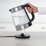 AmazonBasics - Bollitore elettrico in vetro, 1,7 litri, 2200W