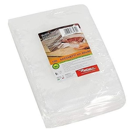 Reber 6723 N Busta 100 Sacchi sottovuoto 20x30 Contenitori Cucina barattoli, Plastica