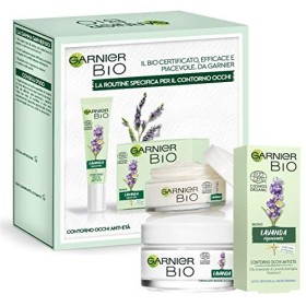 Garnier Idea Regalo Donna Natale 2020, Cofanetto Garnier Bio Anti-Età alla Lavanda, Specifico per Occhi con Crema Antirughe e C
