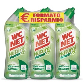 Wc Net Natural Power Gel, Anticalcare e Igienizzante per Sanitari e Superfici, Pulitore Liquido per Wc, 700 ml x 3 confezioni