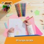 BIC Kids Evolution ECOlutions Matite per Colorare, Colori Assortiti, 2 Pacchi da 18 Matite, Ottime per Colorare, per Bambini a C