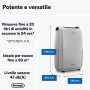De'Longhi DDSX220 Deumidificatore, 436 W, 44 Decibel, Plastica, Bianco 60x26x26cm