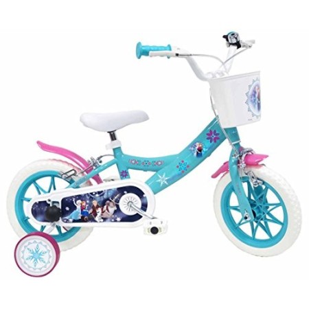 Bicicletta DISNEY FROZEN per bambini di 3-5 anni, Blu, Ruote 30,5 cm (12")