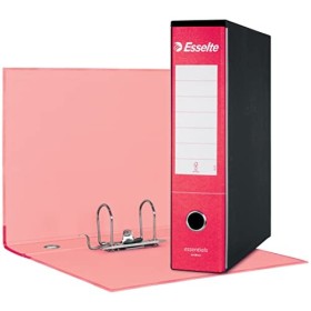 ESSELTE G75 ESSENTIALS Registratore - f.to protocollo dorso 8 cm - Rosso - Confezione da 6 Pezzi - 390775160