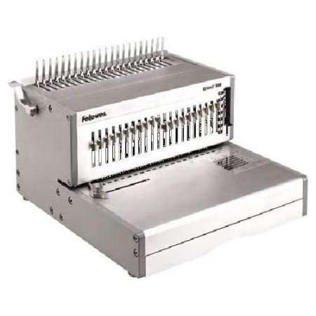 Fellowes 5642701 Rilegatrice Elettrica a Dorso Plastico Orion-E, Capacità di Rilegatura 500 Fogli, Silver
