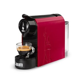 Bialetti Gioia, Macchina da Caffè Espresso per Capsule in Alluminio sistema Bialetti il Caffè d'Italia, Supercompatta, Rosso