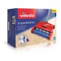 Vileda Scopa Elettrica Quick & Clean, Scopa Elettrica Senza Fili, con Vano Raccogli-Sporco, Leggera e Snodabile, Adatta a Tutti 