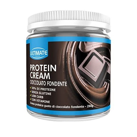 Protein Cream Cioccolato Fondente - Crema Proteica Spalmabile Col 30% Di Proteine Del Siero Del Latte - Whey Isolate Microfiltra