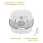 Medisana FS 881 Vasca Idromassaggio per Piedi con Riflessologia Plantare, Pediluvio Elettrico, Funzione di Riscaldamento, Massag