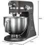 Electrolux EKM5540 Impastatrice color Grigio, Motore 1200W, 10 velocità, struttura in acciaio inox e alluminio pressofuso