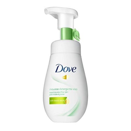 Dove Mousse Detergente Viso Purificante, per Pelli Miste e Grasse, 160 ml